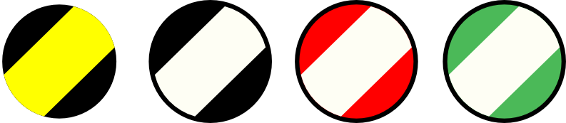 Waarschuwingstape Duurzaam Rood/wit Geel/zwart