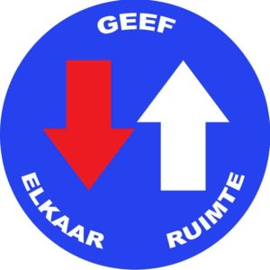 voorrangsbord tegenligger moet wachten sticker